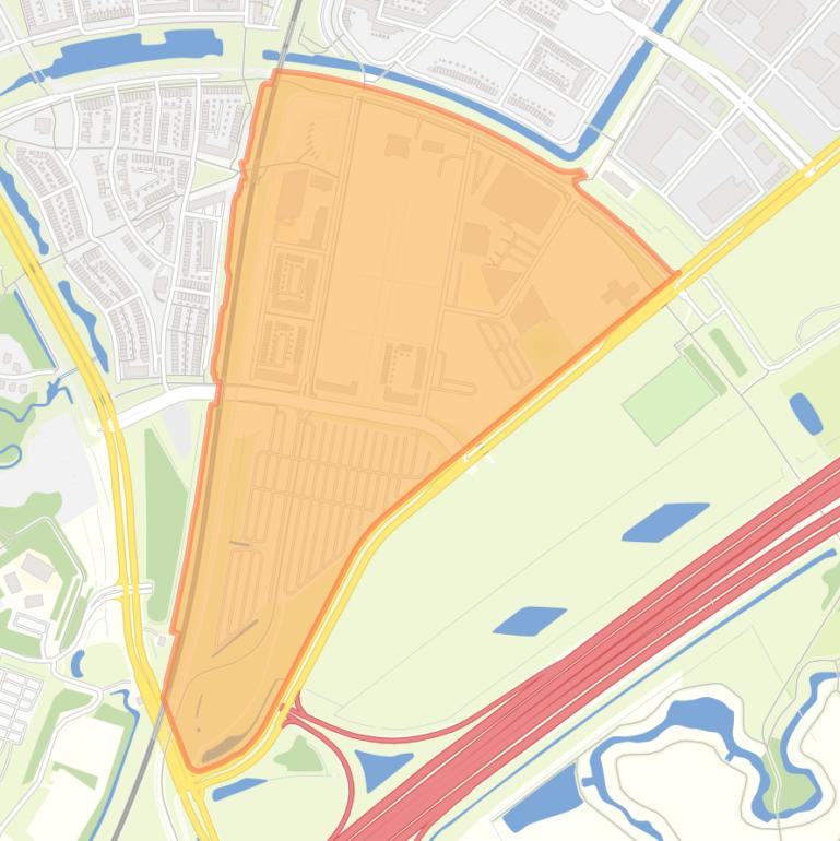 Kaart van de buurt Olympiakwartier Oost.