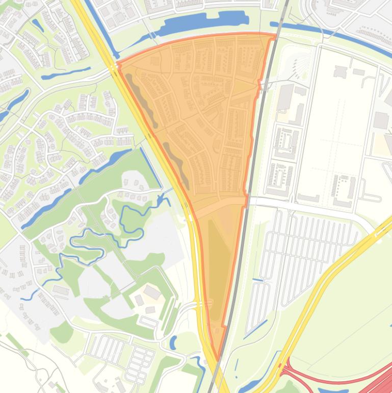 Kaart van de buurt Olympiakwartier West.