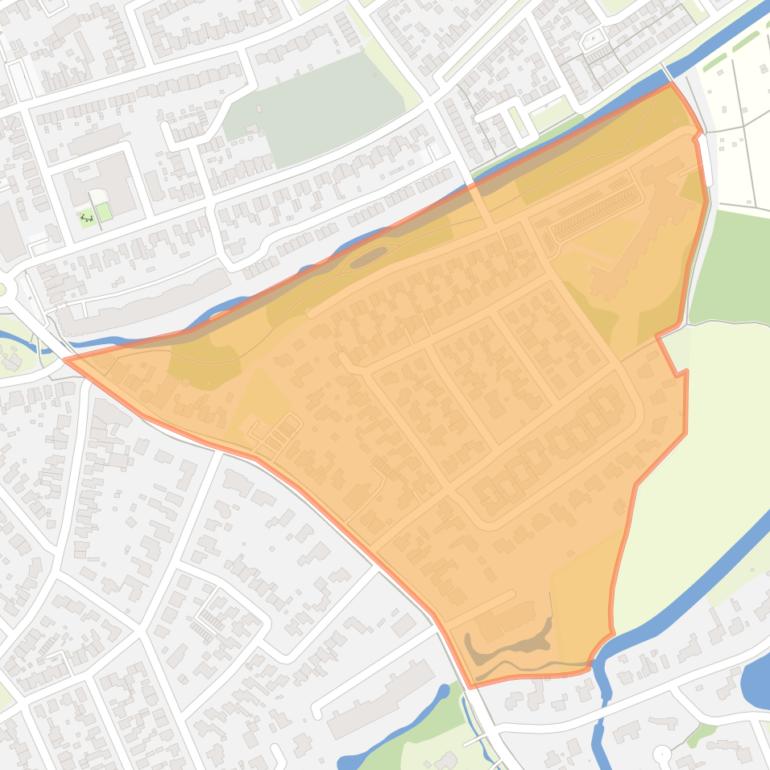 Kaart van de buurt Omgeving Burghtweide.