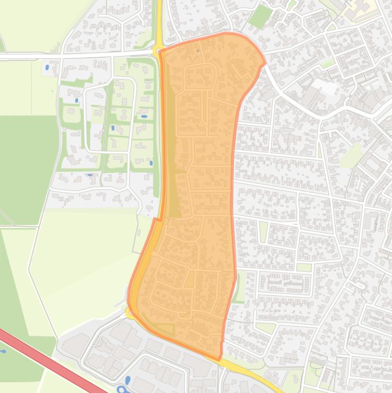 Kaart van de buurt Omgeving Klein Bungalowpark.