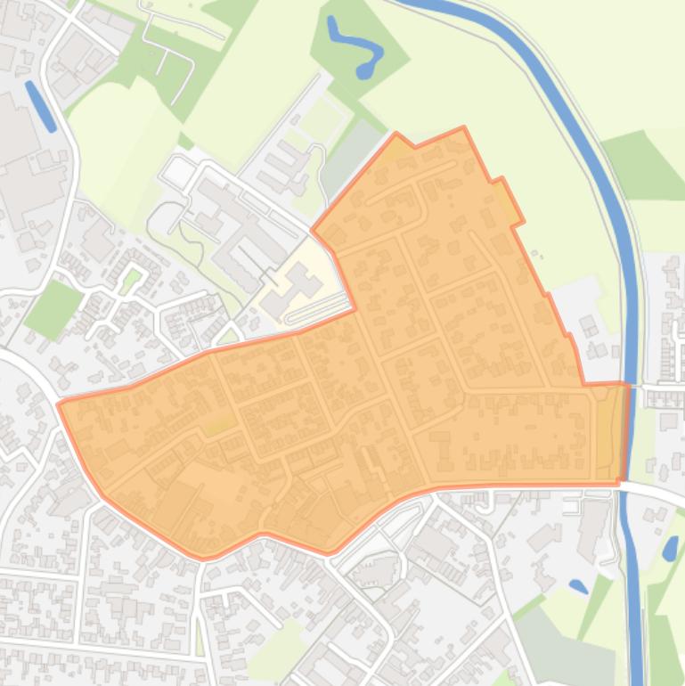 Kaart van de buurt Omgeving Kloosterlaan.