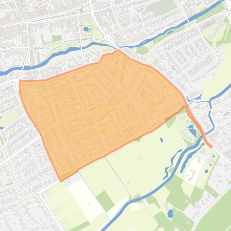 Kaart van de buurt Omgeving Levenskerk/Boomgaard.