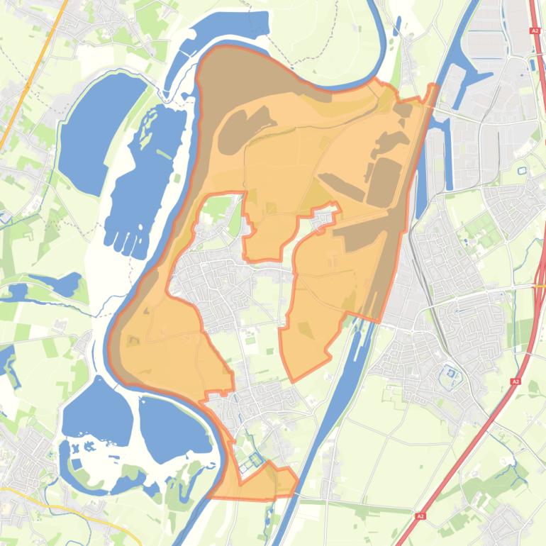 Kaart van de buurt Omgeving Maasvallei.