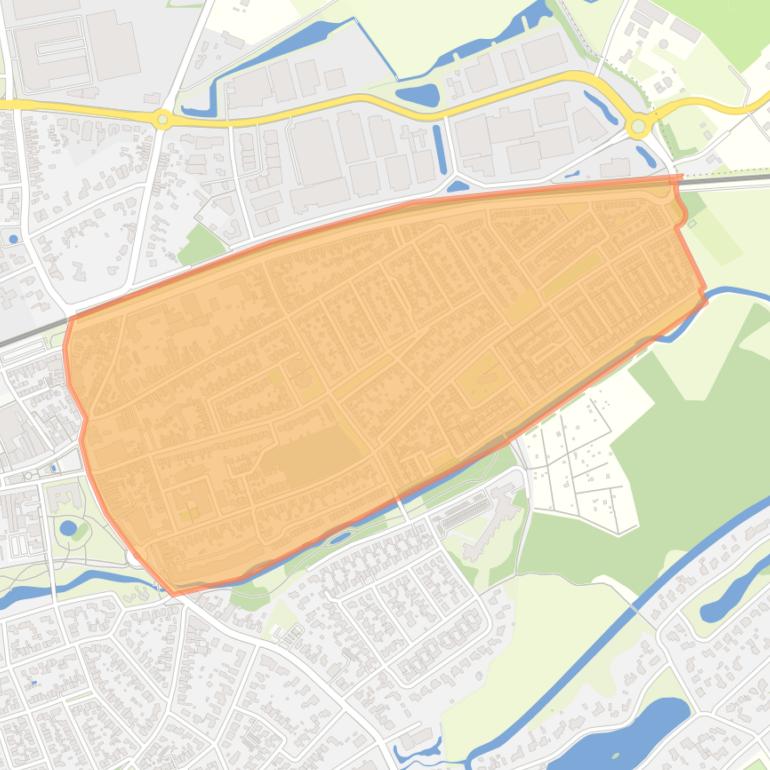 Kaart van de buurt Omgeving Waterhoef.