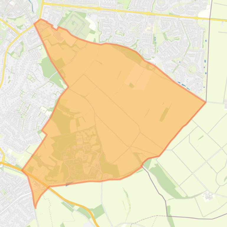 Kaart van de buurt Omgeving Watersley.