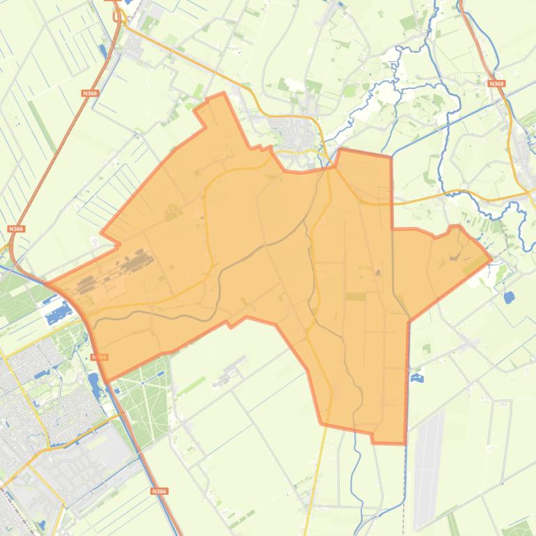 Kaart van de buurt Onstwedde Buitengebied Zuid.