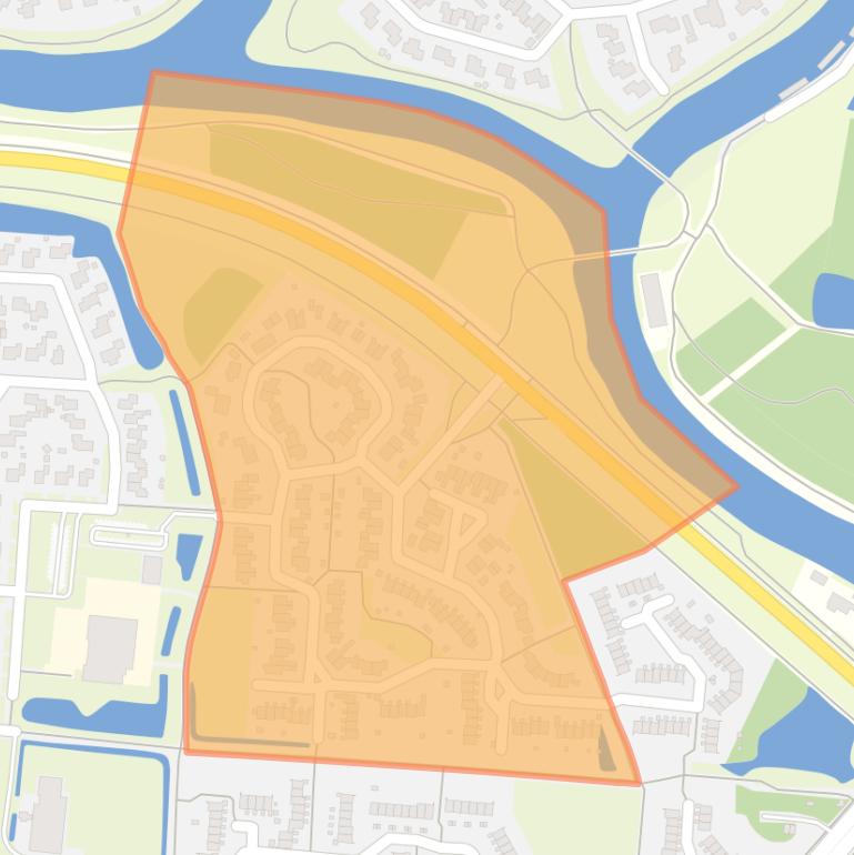 Kaart van de Oogstbuurt.