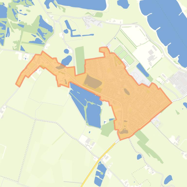 Kaart van de buurt Ooij.