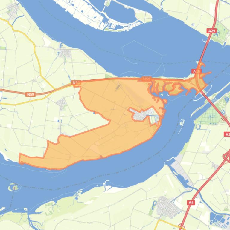 Kaart van de buurt Ooltgensplaat buitengebied.