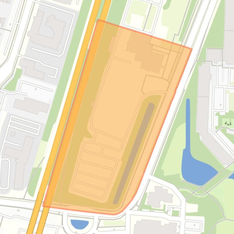 Kaart van de buurt Oost 3.