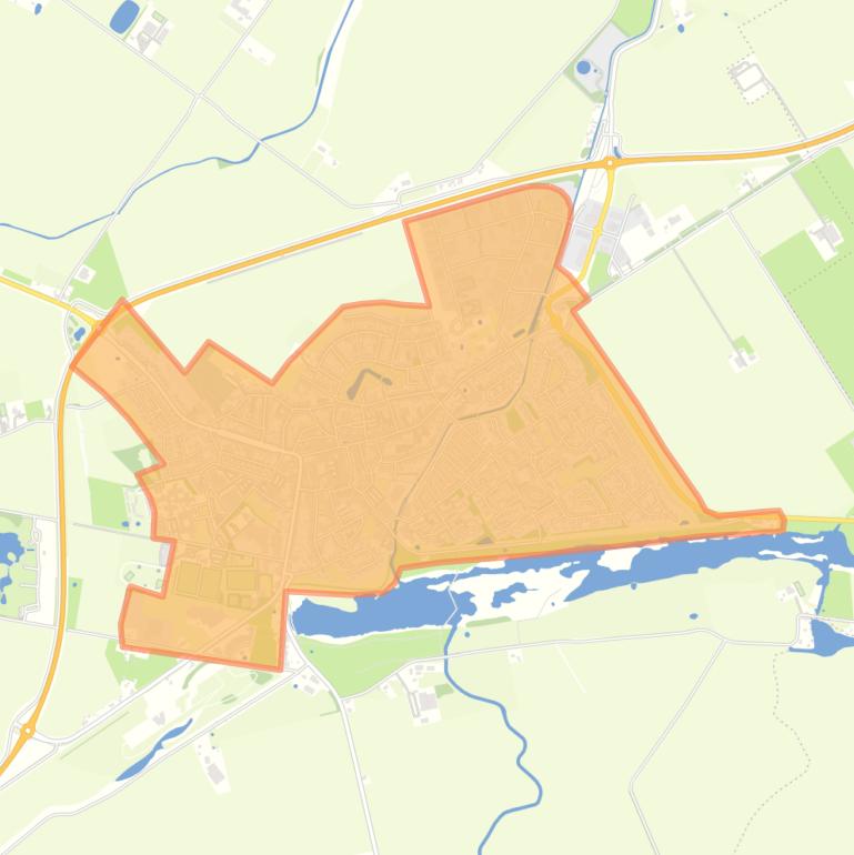 Kaart van de buurt Oostburg.