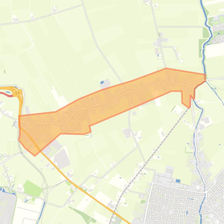 Kaart van de buurt Oosteind.