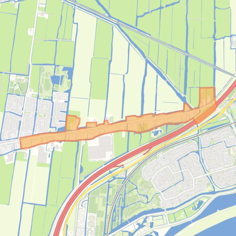 Kaart van de buurt Oosteinde.