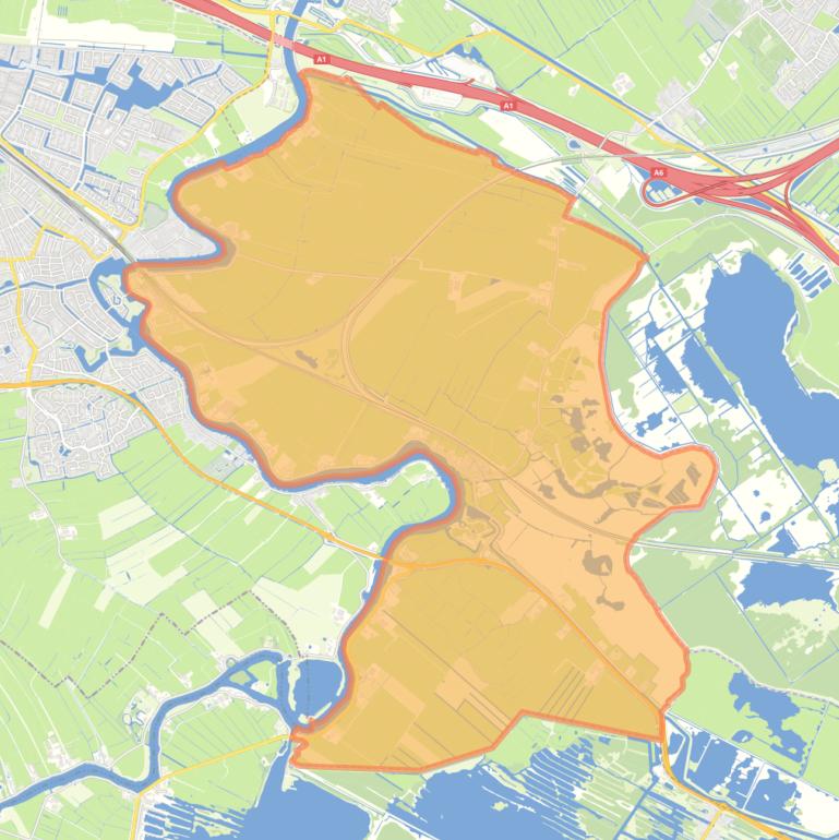 Kaart van de buurt Oostelijke Vechtoever.