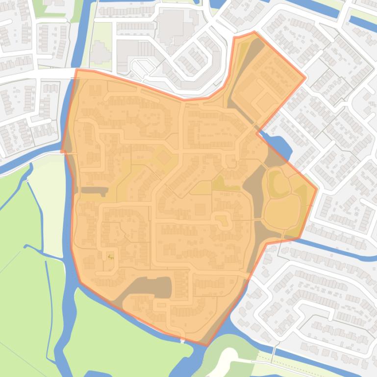 Kaart van de buurt Ooster Ee.