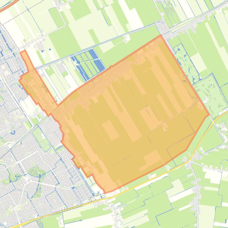 Kaart van de buurt Oosterblokker.
