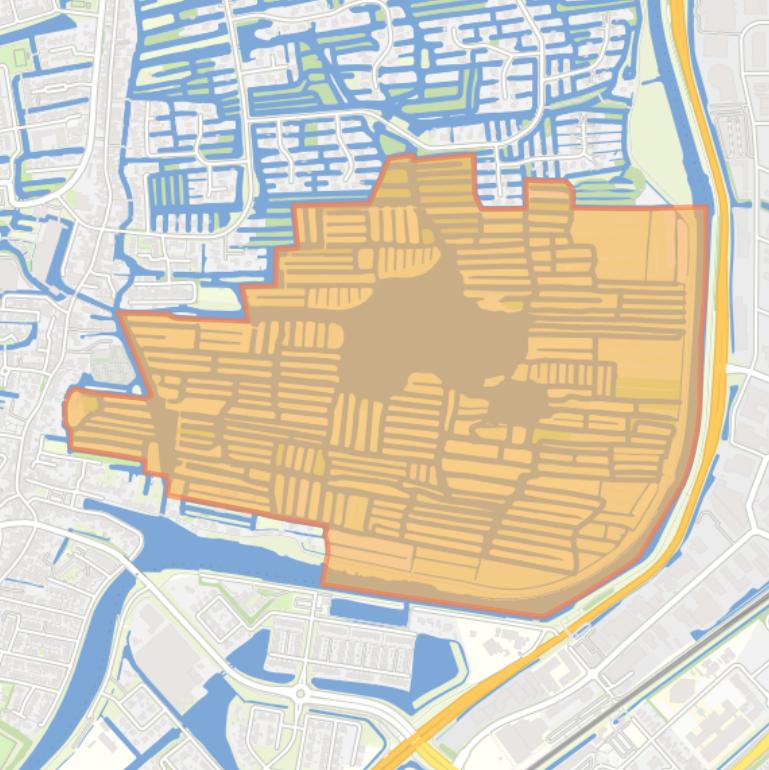 Kaart van de buurt Oosterdel.