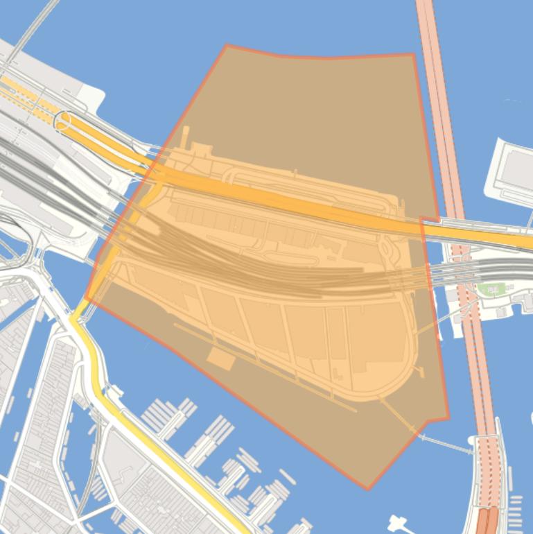 Kaart van de buurt Oosterdokseiland.