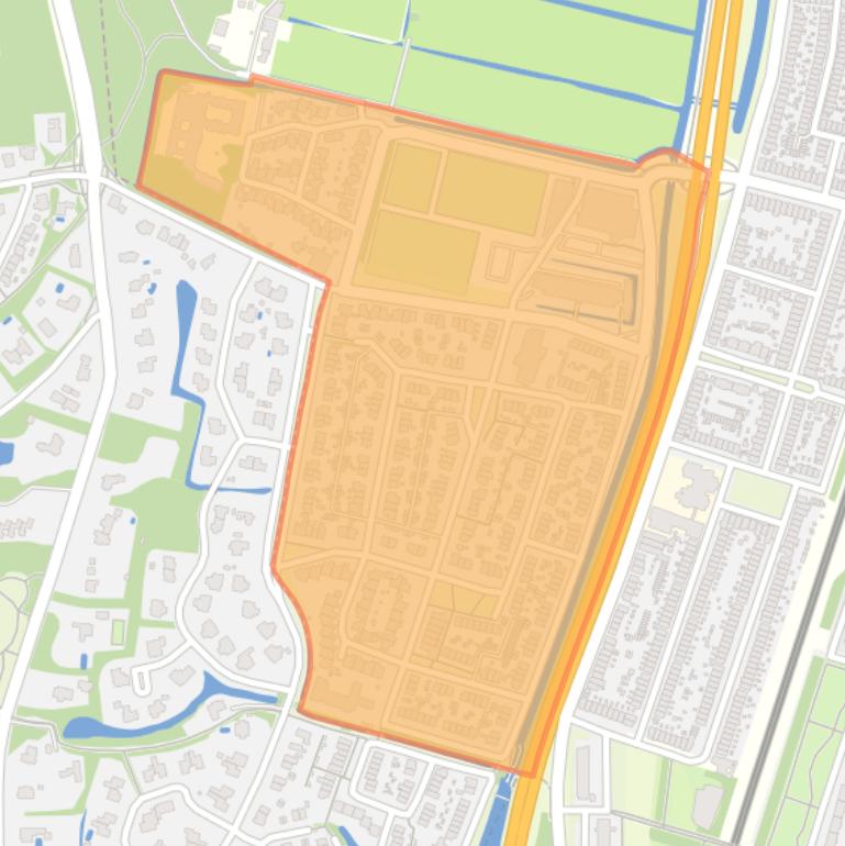 Kaart van de buurt Oosterduin.