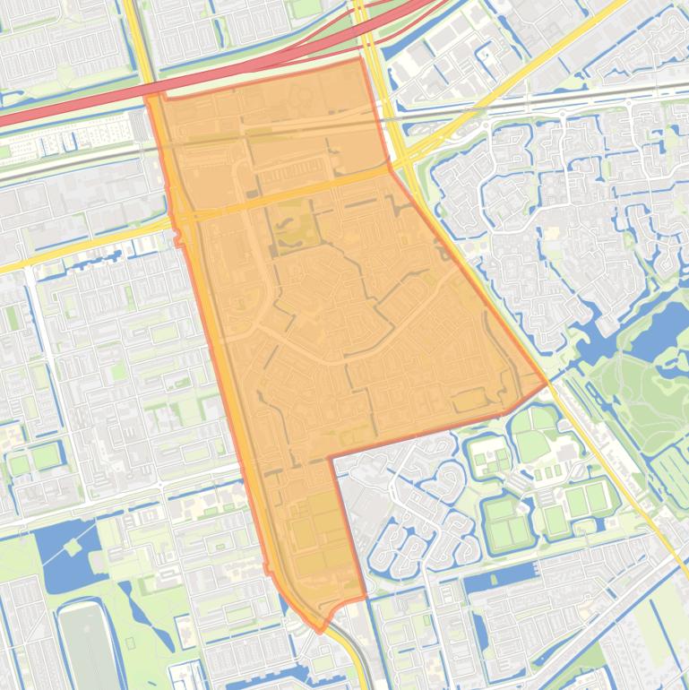 Kaart van de buurt Oosterflank.