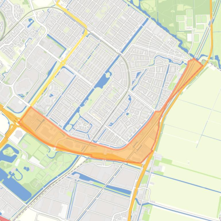 Kaart van de buurt Oosterhage.