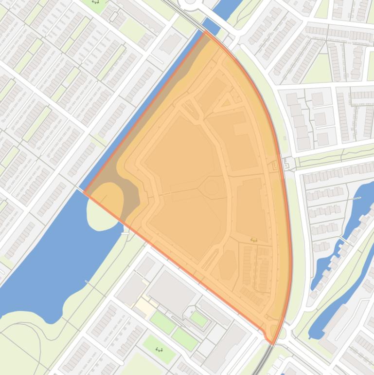 Kaart van de buurt Oosterheem-Centrum.