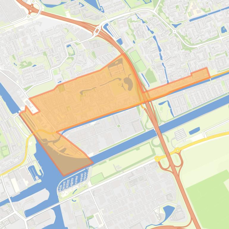 Kaart van de buurt Oosterhoogebrug.