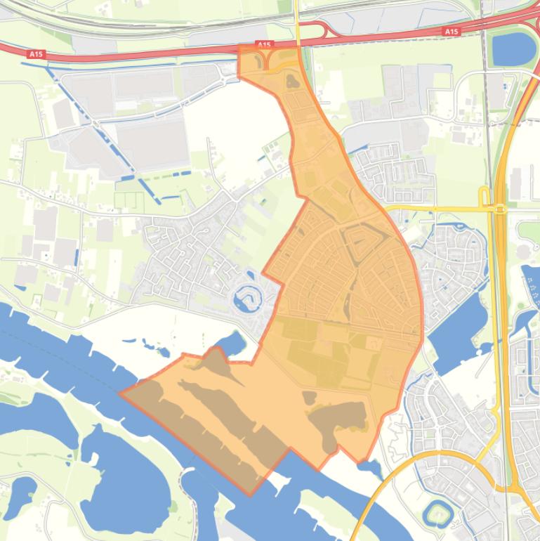 Kaart van de buurt Oosterhout.