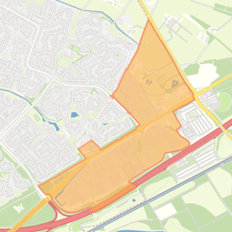 Kaart van de buurt Oosterveld.