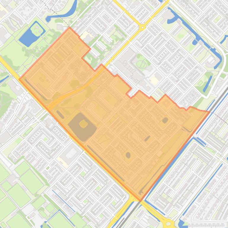 Kaart van de buurt Oosterwijk.