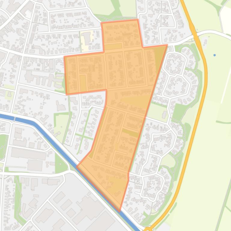 Kaart van de buurt Oosterwolde-Hieming.