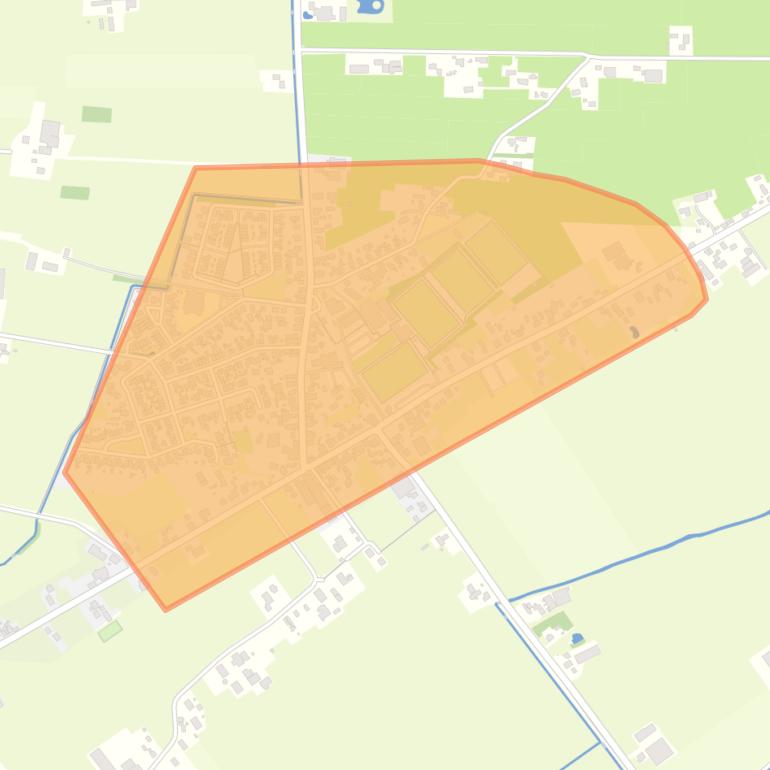 Kaart van de buurt Oosterwolde.