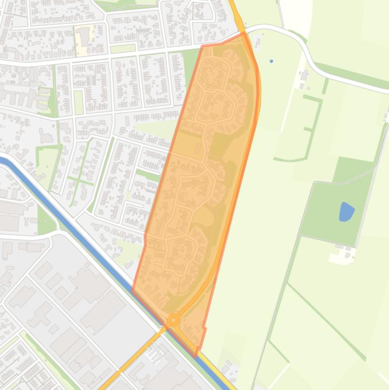 Kaart van de buurt Oosterwolde-Schottelenburg.