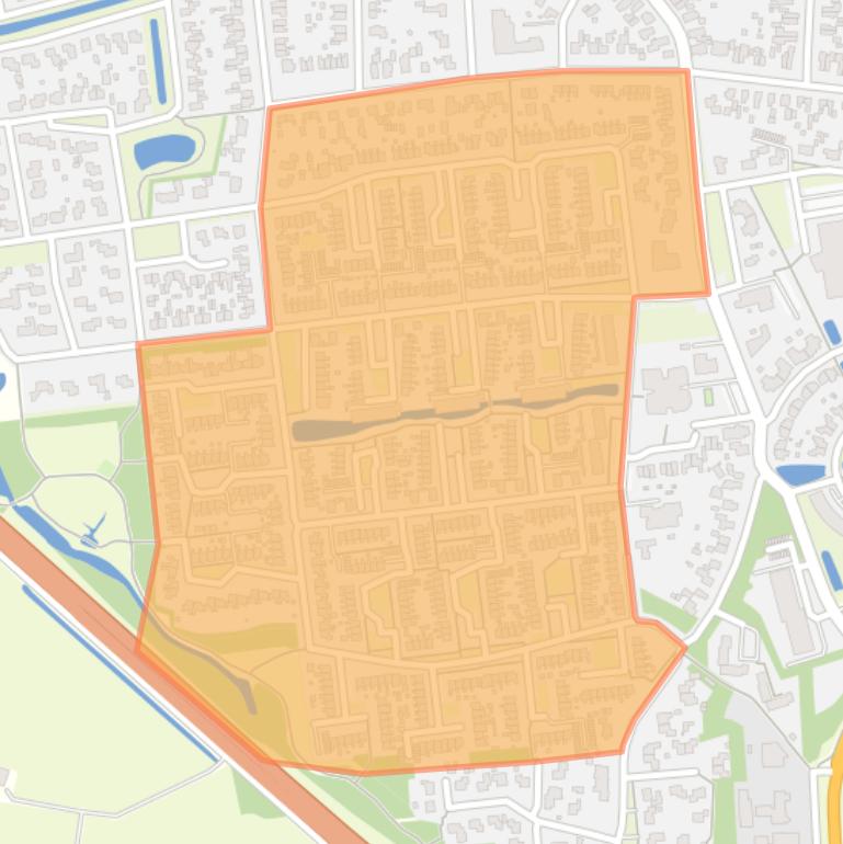 Kaart van de buurt Oosterwolde-Zuid.