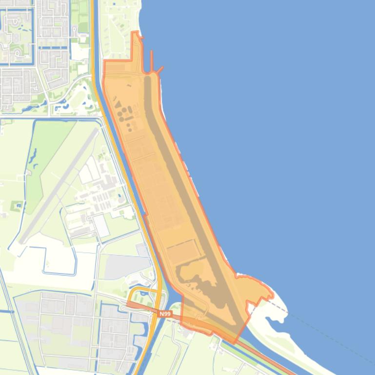 Kaart van de buurt Oostoever.