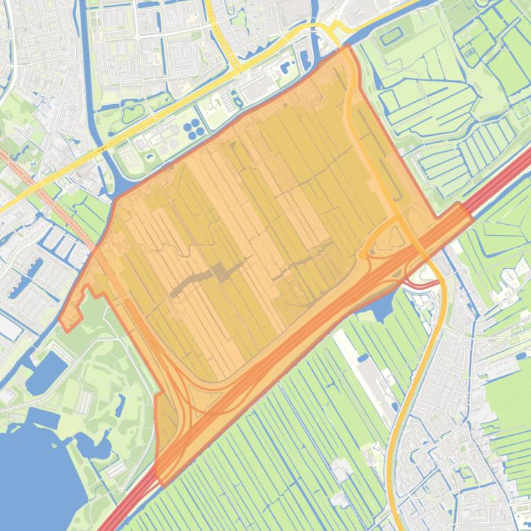 Kaart van de buurt Oostvliet.