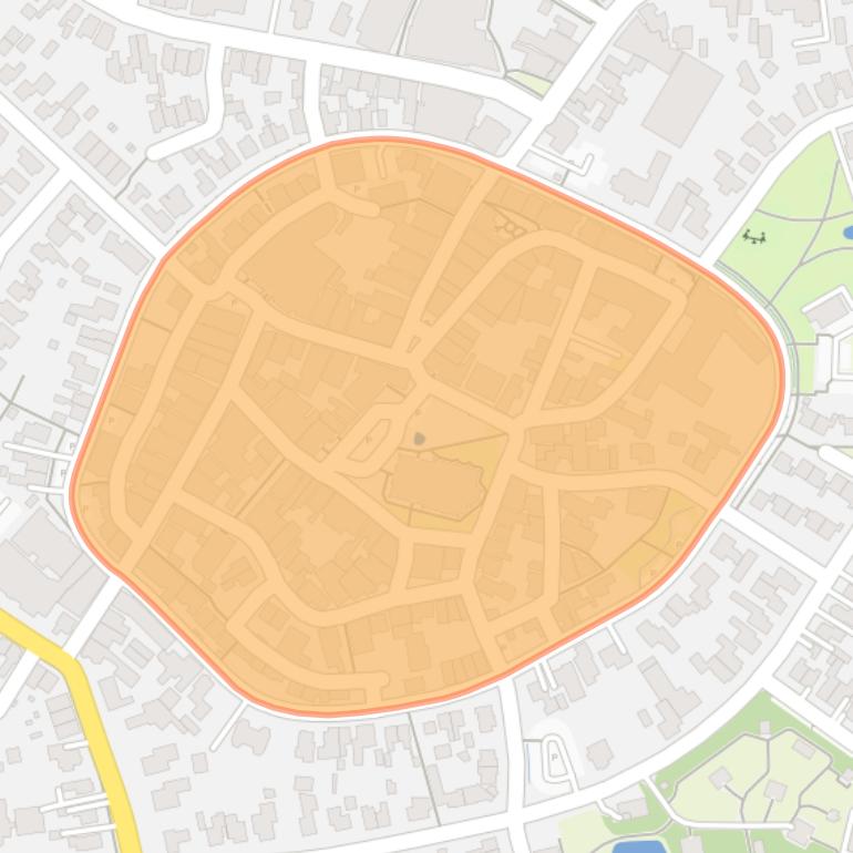 Kaart van de buurt Ootmarsum Kern.