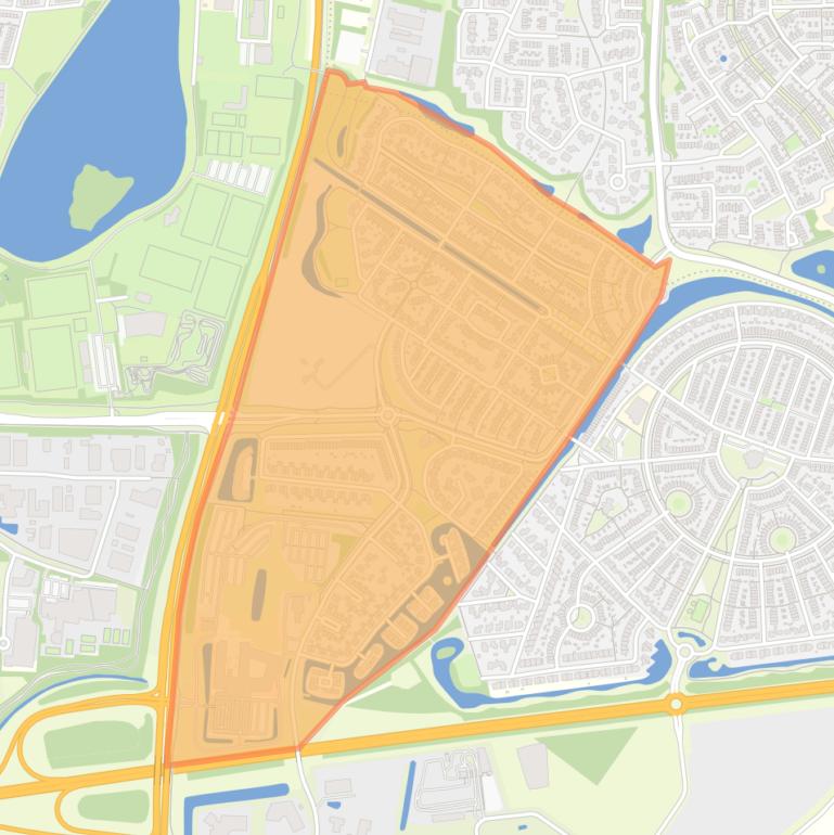 Kaart van de buurt Ooyerhoek.