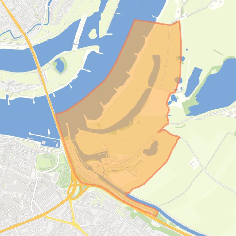 Kaart van de buurt Ooyse Schependom.