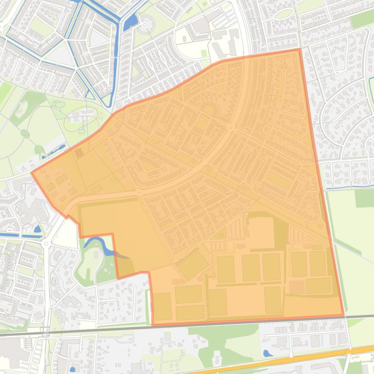 Kaart van de buurt Op den Haar.