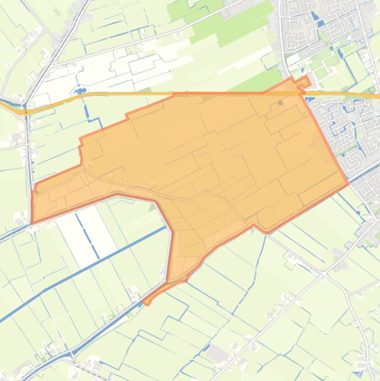 Kaart van de buurt Opmeer West.