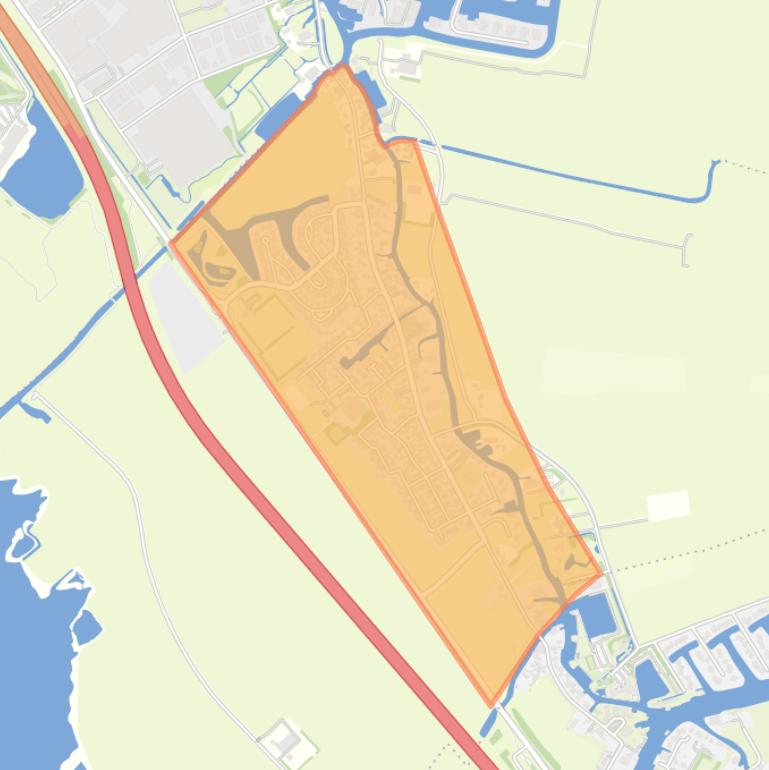 Kaart van de buurt Oppenhuizen.