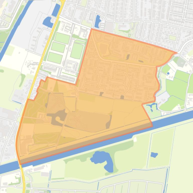 Kaart van de buurt Opwierde Zuid.