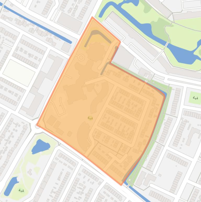 Kaart van de Oranjebuurt.