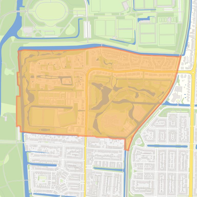 Kaart van de Oranjebuurt.