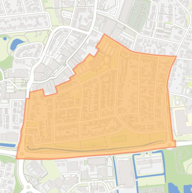 Kaart van de Oranjebuurt.