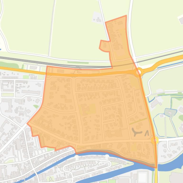 Kaart van de Oranjebuurt.