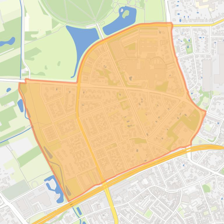 Kaart van de Oranjebuurt.