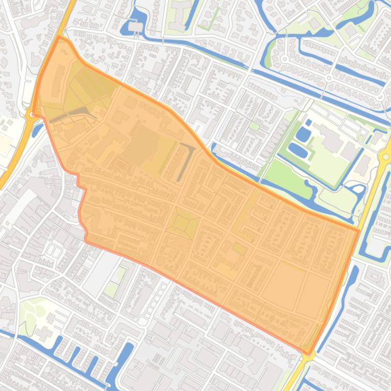 Kaart van de Oranjebuurt.