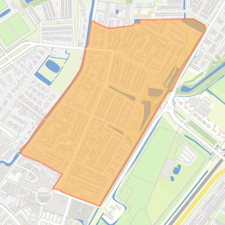 Kaart van de Oranjebuurt.